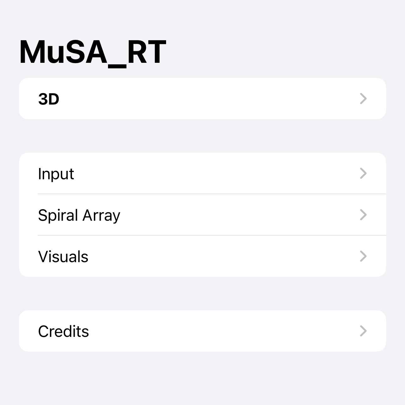 MuSA_RT menu